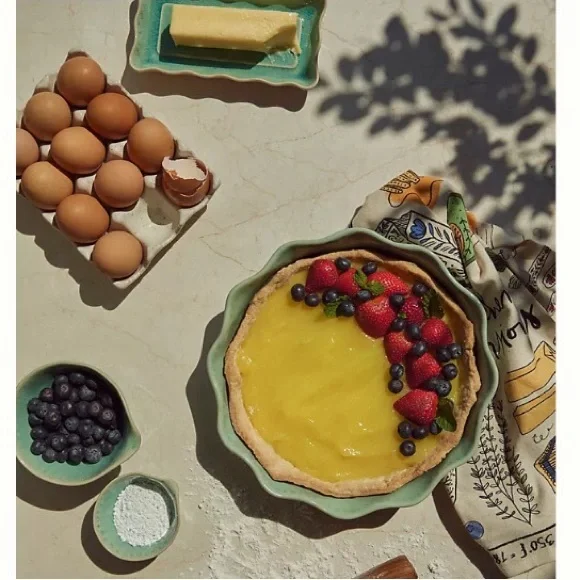 Anthropologie Handmade Glazed Stoneware Measuring Cups Bowls New In Box - Picture 4 of 11